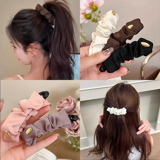 Banana Satin Hair Clip