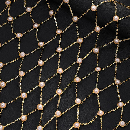 Pearl Mesh Bridal Headpiece