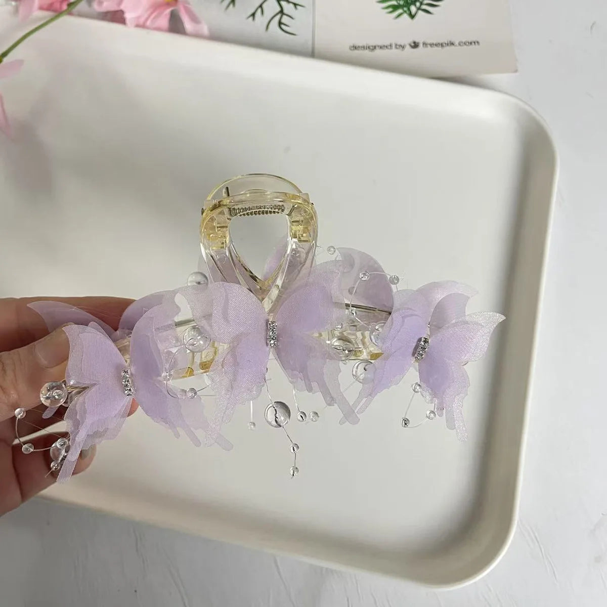 Butterfly Ponytail Claw Clip