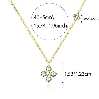 White Clover Pendant Necklace