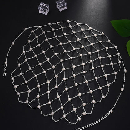 Pearl Mesh Bridal Headpiece