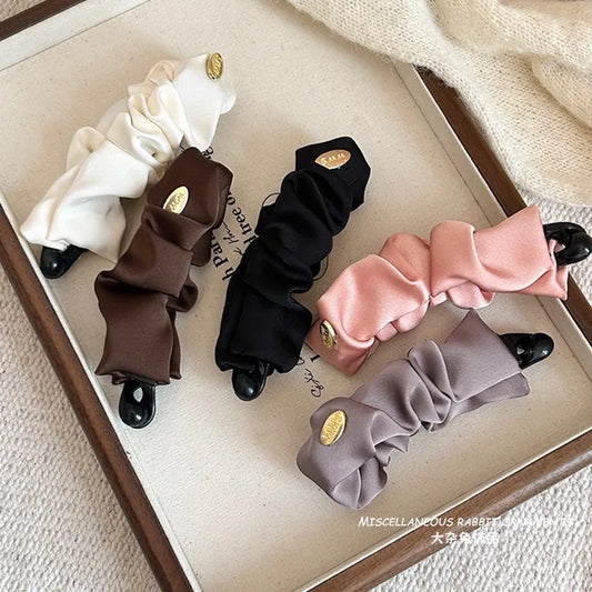 Banana Satin Hair Clip