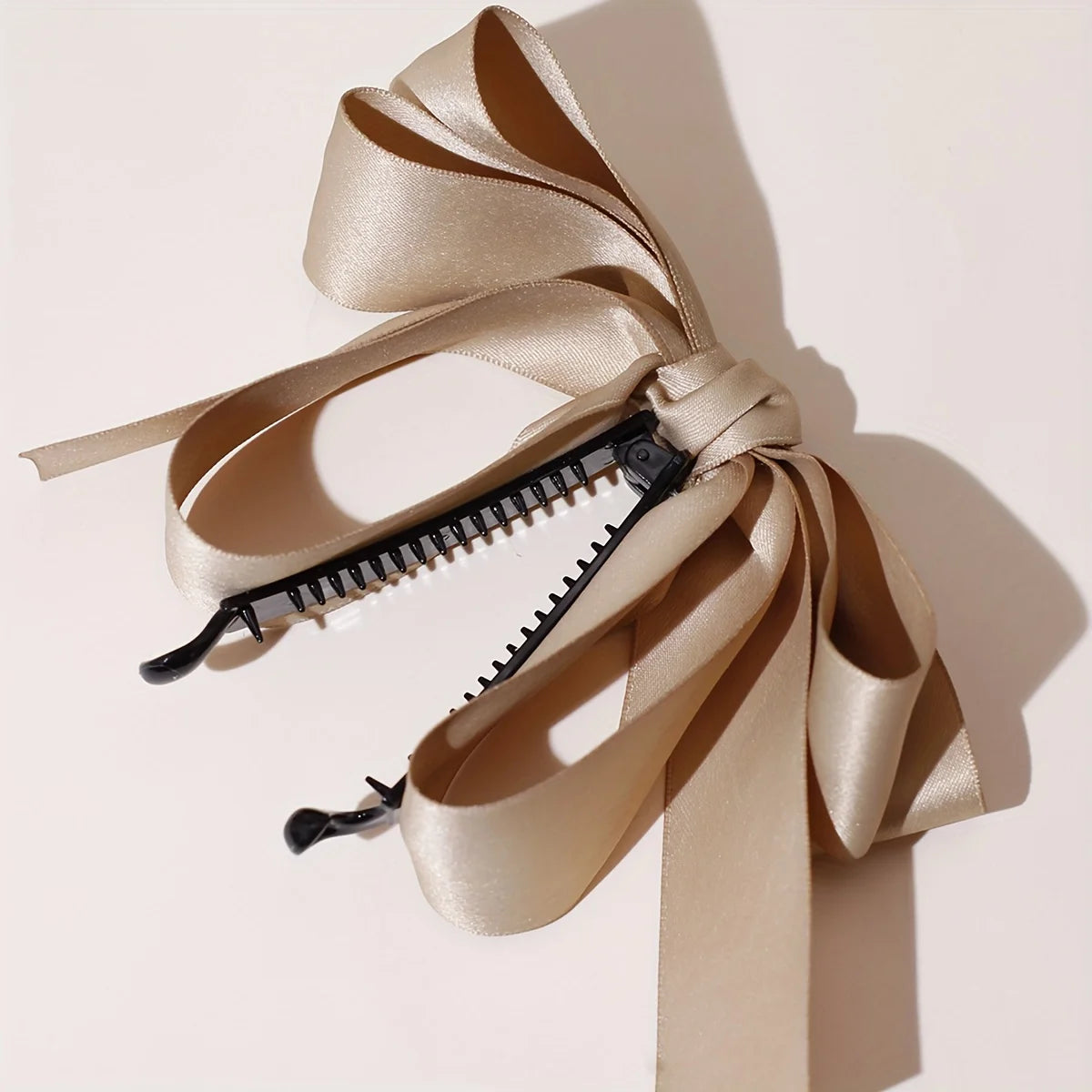 Satin Bow Hair Clips