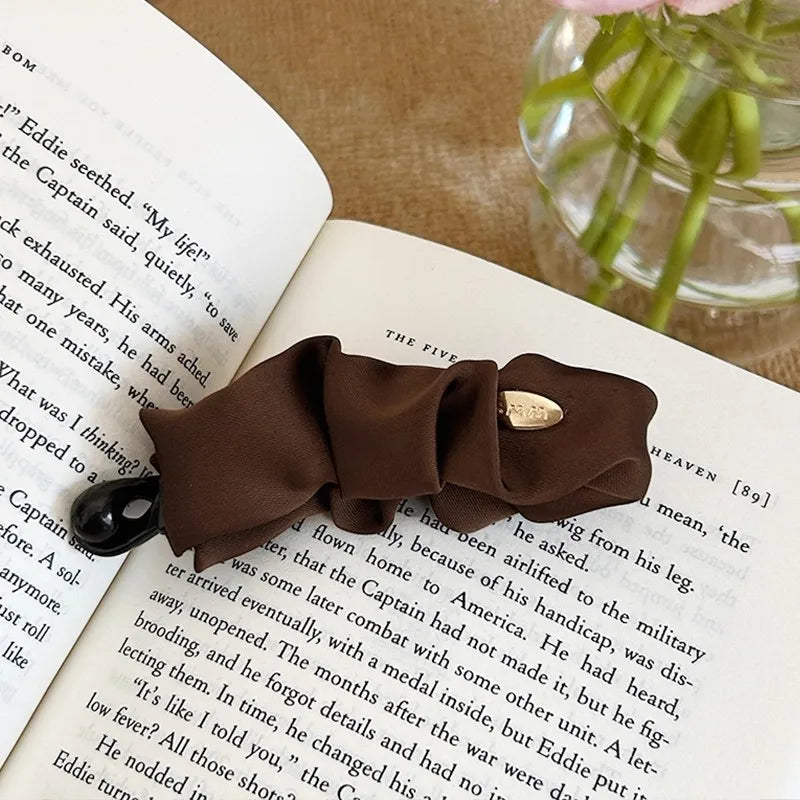 Banana Satin Hair Clip